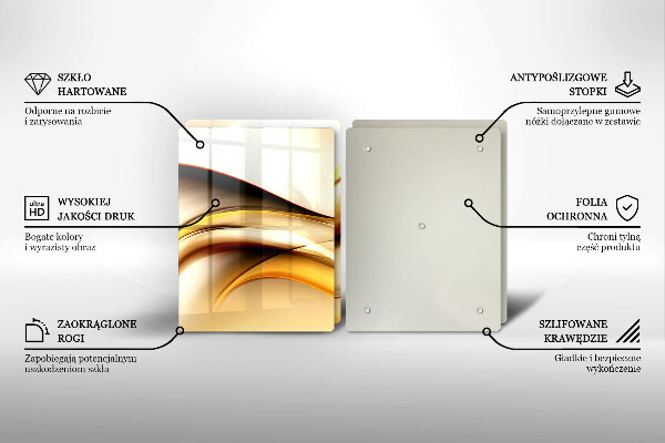 Tábua de corte Linhas de fumaça abstratas
