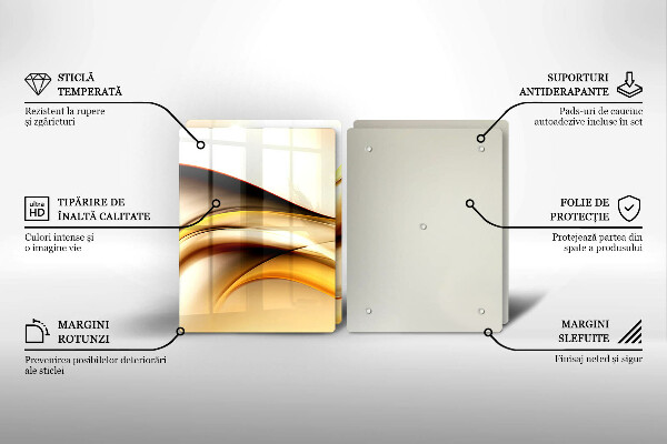 Tábua de corte Linhas de fumaça abstratas