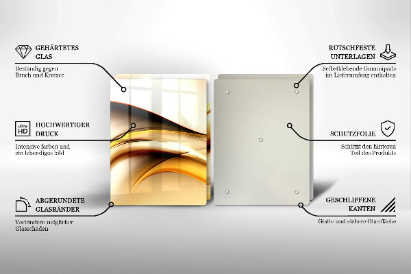 Tábua de corte Linhas de fumaça abstratas
