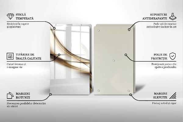 Tábua cozinha Abstração de linhas suaves