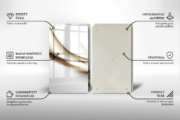 Tábua cozinha Abstração de linhas suaves