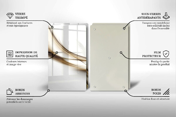 Tábua cozinha Abstração de linhas suaves