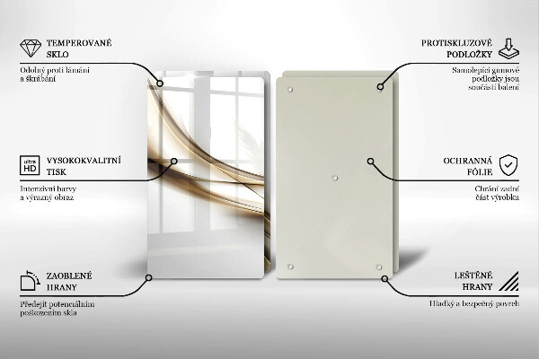 Tábua cozinha Abstração de linhas suaves