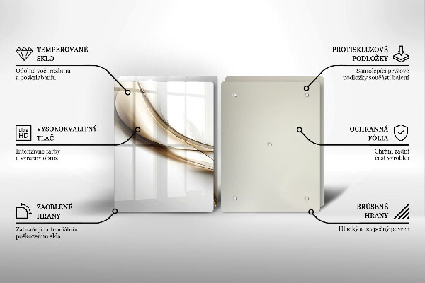 Tábua cozinha Abstração de linhas suaves