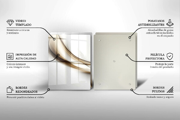 Tábua cozinha Abstração de linhas suaves