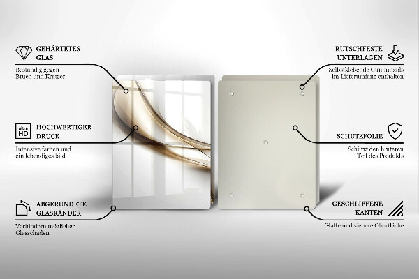 Tábua cozinha Abstração de linhas suaves