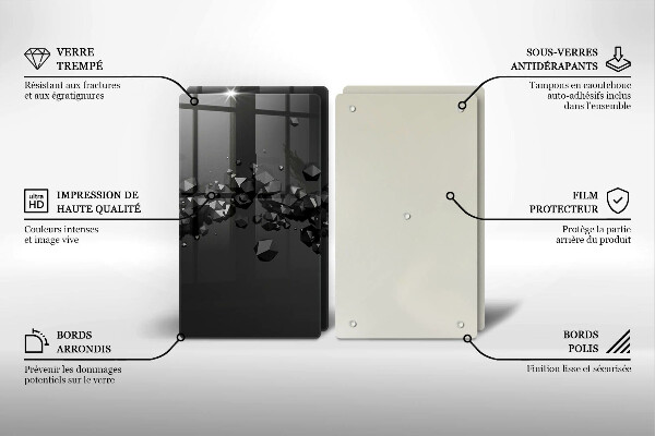 Tábua para corte Formas abstratas 3D