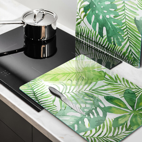 Tábua cozinha Folhas boho em aquarela