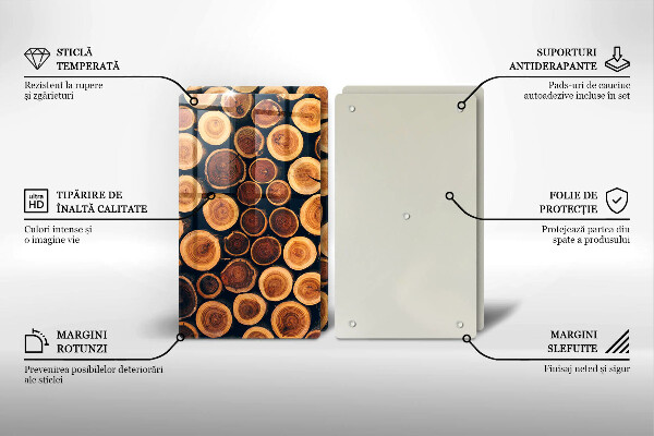 Tábua de cortar Tocos de árvores de madeira