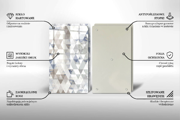 Tábua de corte Padrão triangular