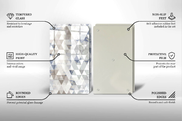 Tábua de corte Padrão triangular