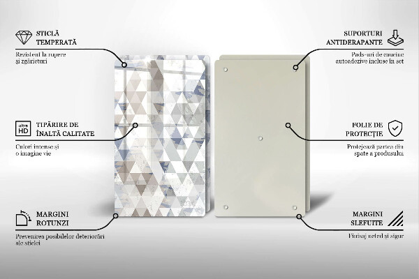 Tábua de corte Padrão triangular