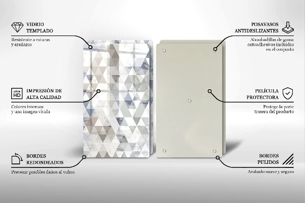 Tábua de corte Padrão triangular