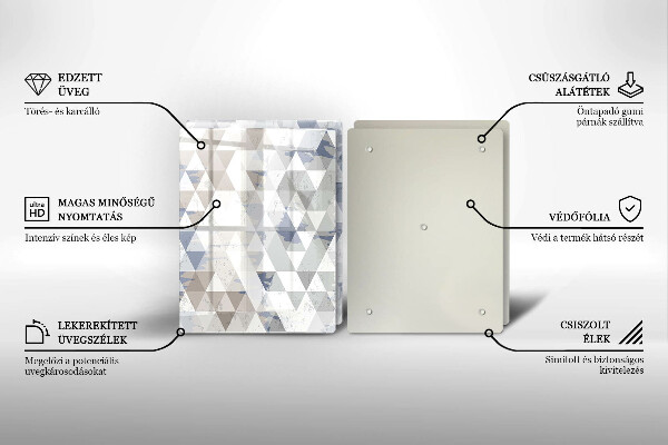 Tábua de corte Padrão triangular
