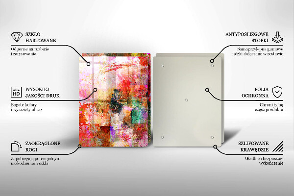 Tábua para corte Abstração de tinta