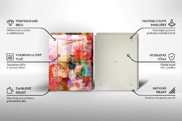 Tábua para corte Abstração de tinta