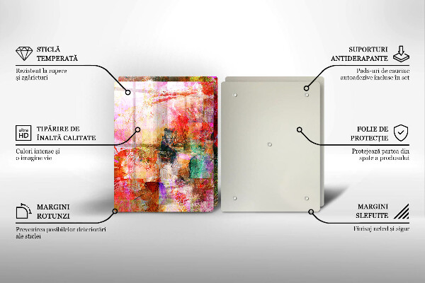 Tábua para corte Abstração de tinta