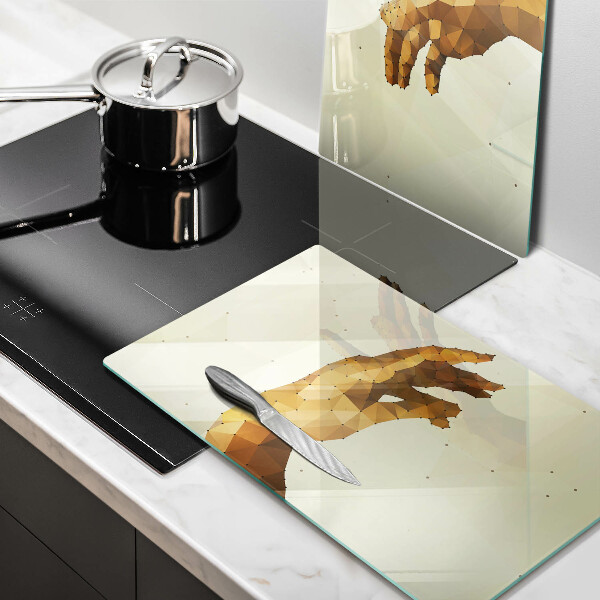 Tábua corte Criação das mãos de Adão