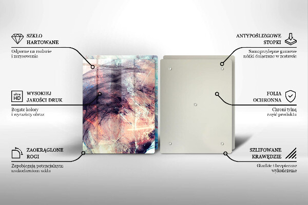 Tábua para cozinha Abstração pintada