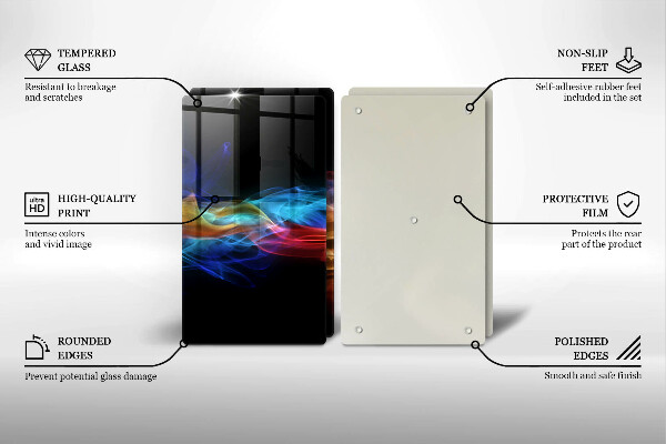 Tábua corte Fumaça colorida