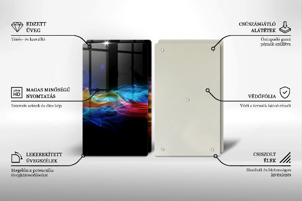 Tábua corte Fumaça colorida