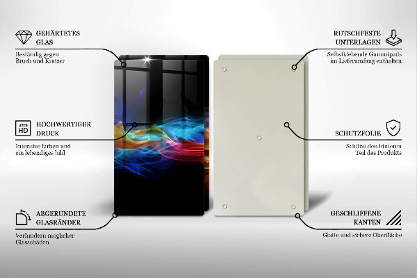 Tábua corte Fumaça colorida