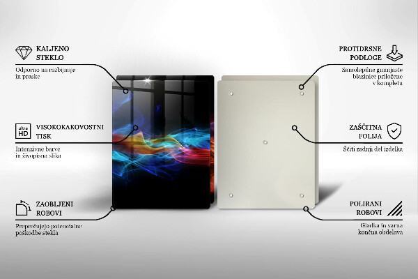 Tábua corte Fumaça colorida