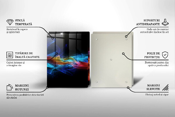 Tábua corte Fumaça colorida