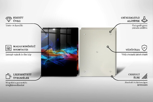 Tábua corte Fumaça colorida