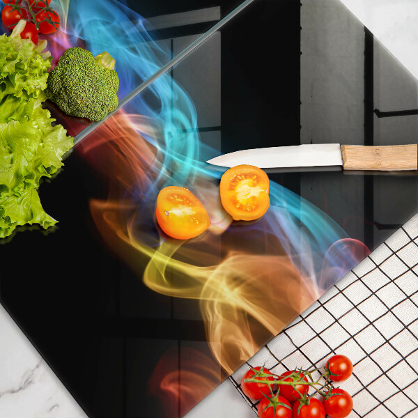 Tábua corte Fumaça colorida