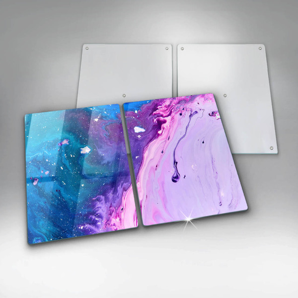 Tábua de corte de vidro Tinta abstrata