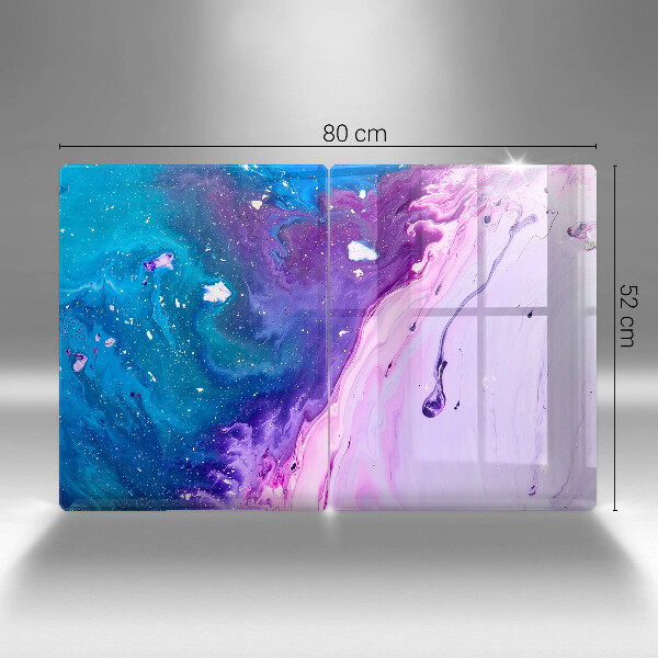 Tábua de corte de vidro Tinta abstrata