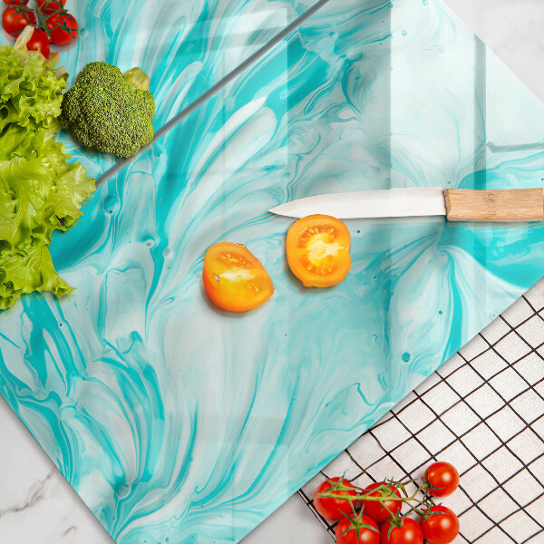 Tábua de cortar de vidro Tintas abstratas