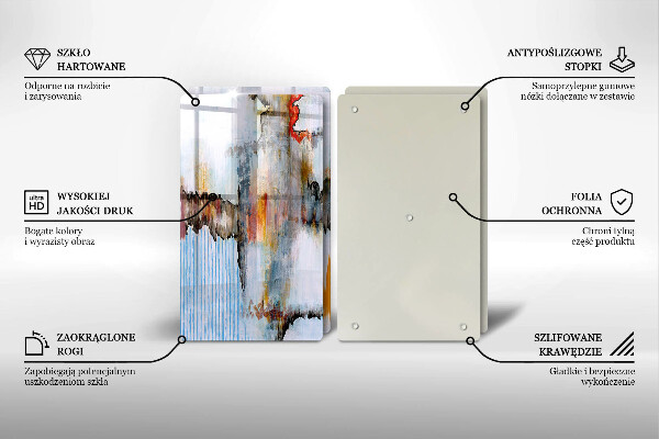 Tábua de cortar Tintas abstratas