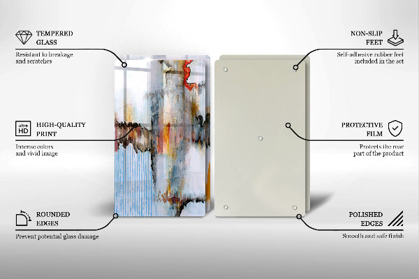 Tábua de cortar Tintas abstratas