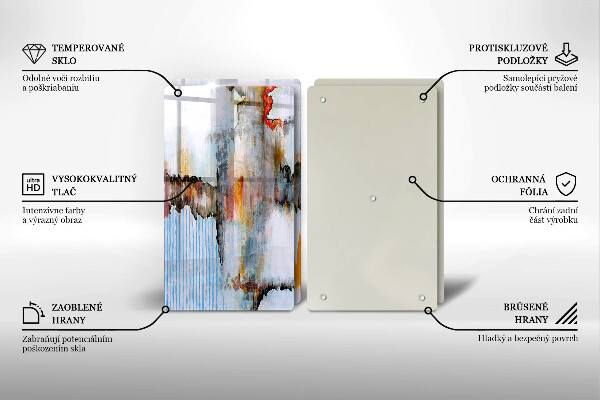 Tábua de cortar Tintas abstratas