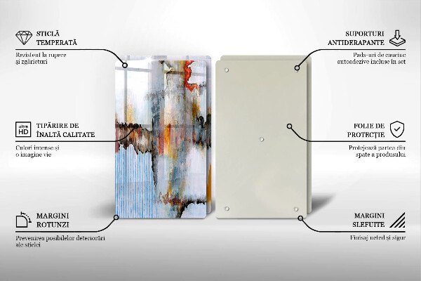 Tábua de cortar Tintas abstratas