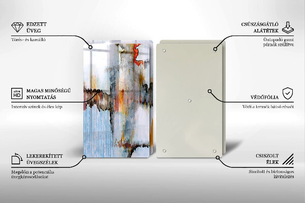 Tábua de cortar Tintas abstratas