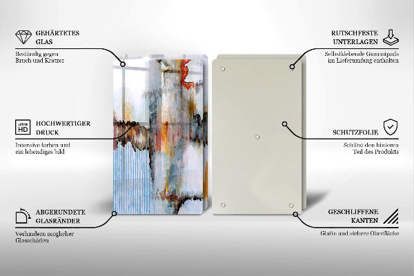 Tábua de cortar Tintas abstratas