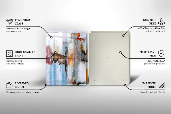 Tábua de cortar Tintas abstratas