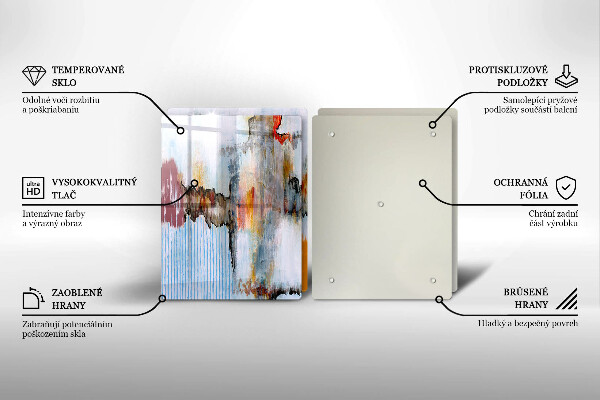 Tábua de cortar Tintas abstratas