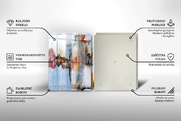 Tábua de cortar Tintas abstratas