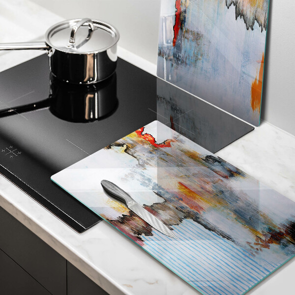 Tábua de cortar Tintas abstratas