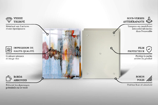 Tábua de cortar Tintas abstratas
