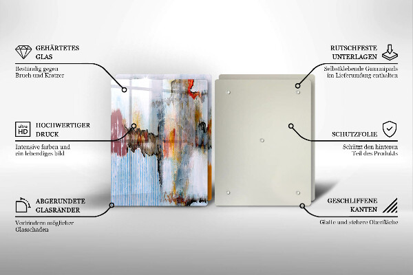 Tábua de cortar Tintas abstratas
