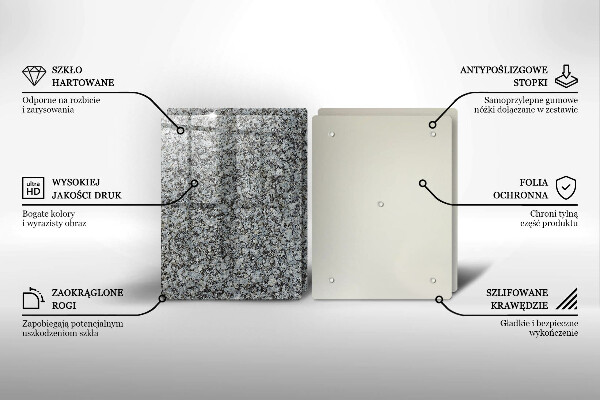 Tábua de cortar alimentos Textura de pedra