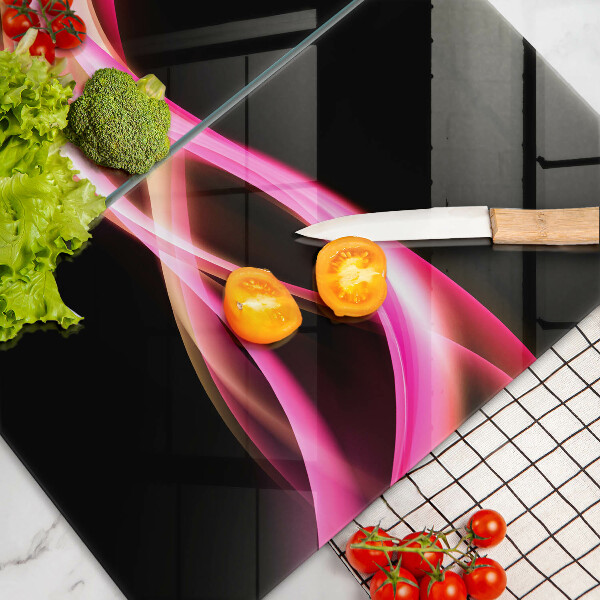 Tábua para cozinha Fumaça neon abstrata