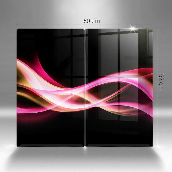 Tábua para cozinha Fumaça neon abstrata