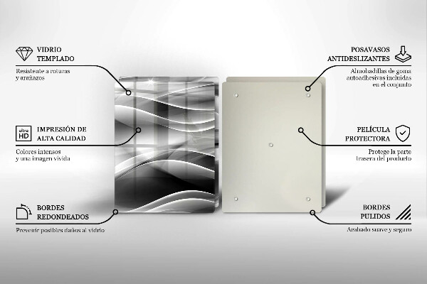 Tábua de cortar alimentos Linhas de fumaça abstratas