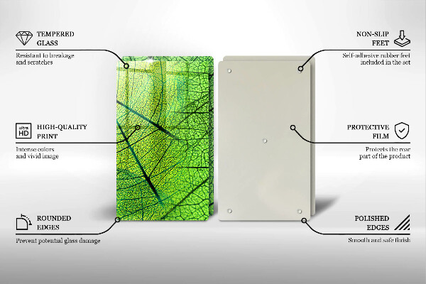 Tábua para cozinha Natureza das nervuras das folhas